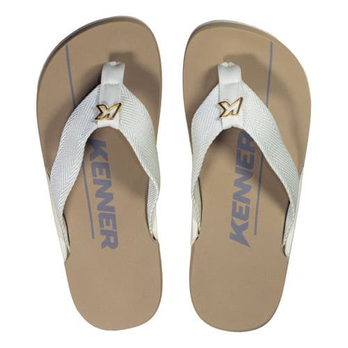 Chinelo Sandália Kenner NK6 Original Gold Marrom / Bege