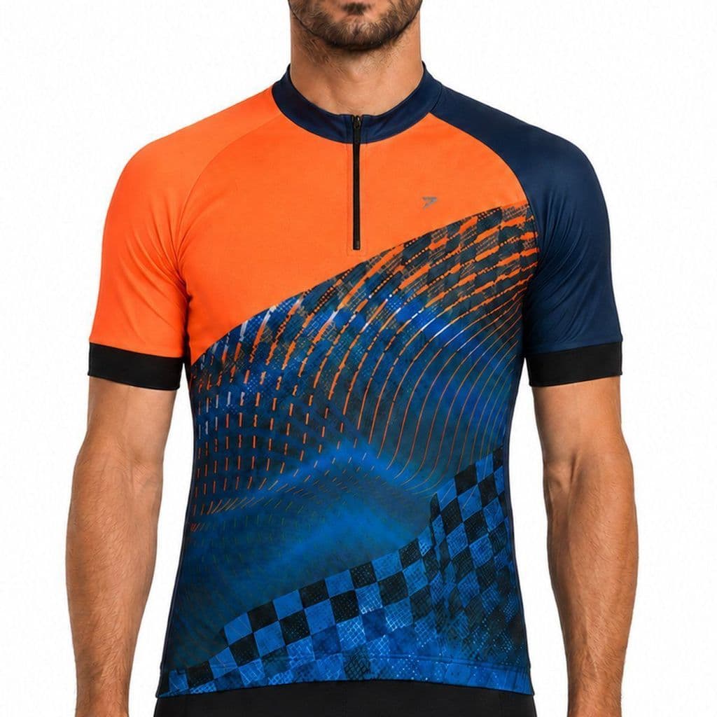 Camisa de Ciclismo Poker Racing Cinza
