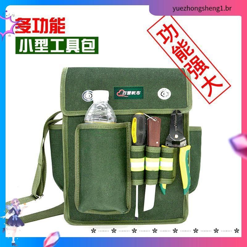 5874 Coleção de pessoas Bolsa de ferramentas pequena Lona espessada resistente ao desgaste Bolsa para reparo de marcenar
