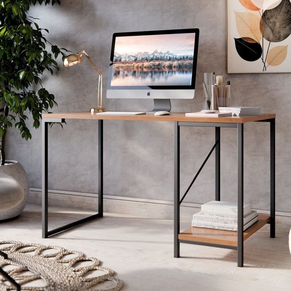 Mesa Escrivaninha Gamer para Escritório ou Quarto Home Office Estilo Industrial Tokyo Gamer