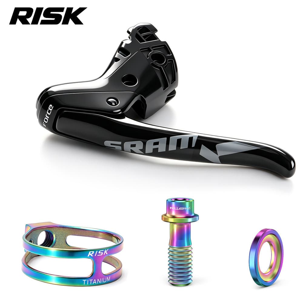 RISK Bicicleta Titânio Shifter Alavanca Braçadeira Banda Apto Para SRAM/SHIMANO