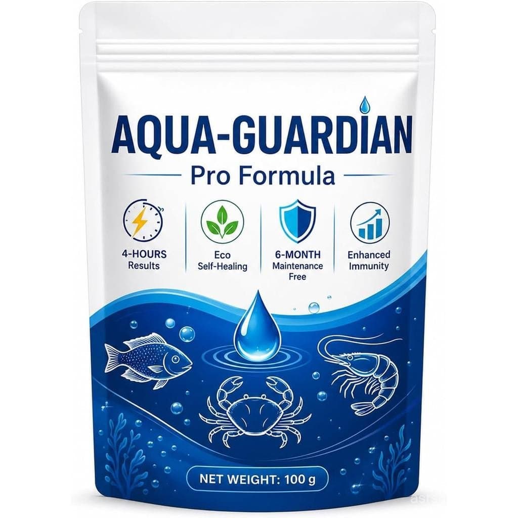 Aqua Guardian Pro Formula Pó para Cuidado de Água de Aquários e Lagos, proporciona clareza regular da água para aquários