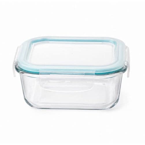 Pote Hermético de Vidro Quadrado 800ML Transparente Kobe