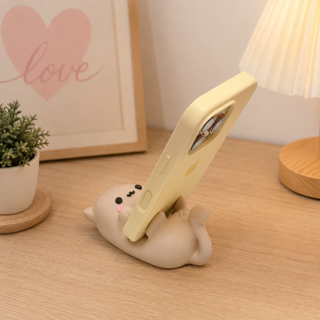 Suporte de Celular Kawaii Fofo | Holder Desk Cute Para iPhone e Android | Decoração Aesthetic