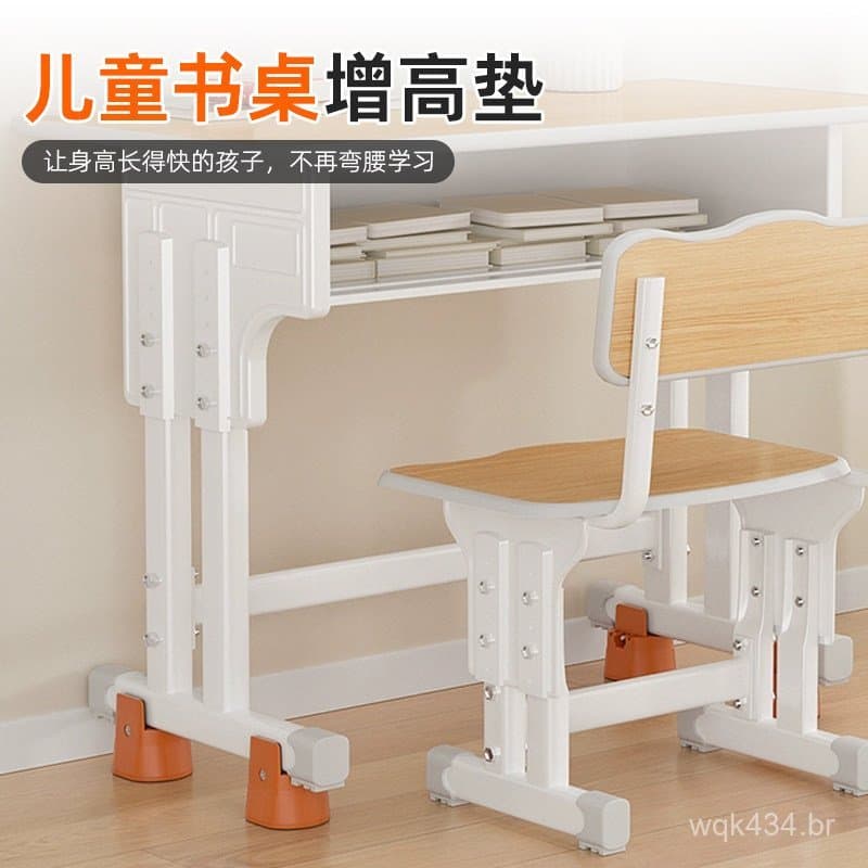 Suporte elevatório popular para mesa de estudo, almofada elevatória para pernas de mesa infantil, bloco elevatório para