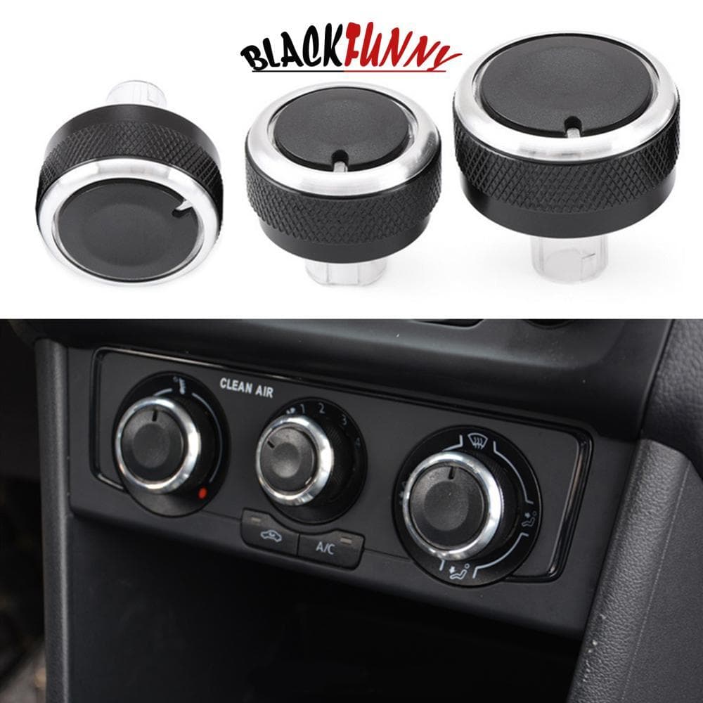 BLACKFUNNY 3 Pçs Botão Interruptor De Controle Calor Ar Condicionado AC Para Volkswagen VW Golf 4 MK4 IV Bora Passat B5