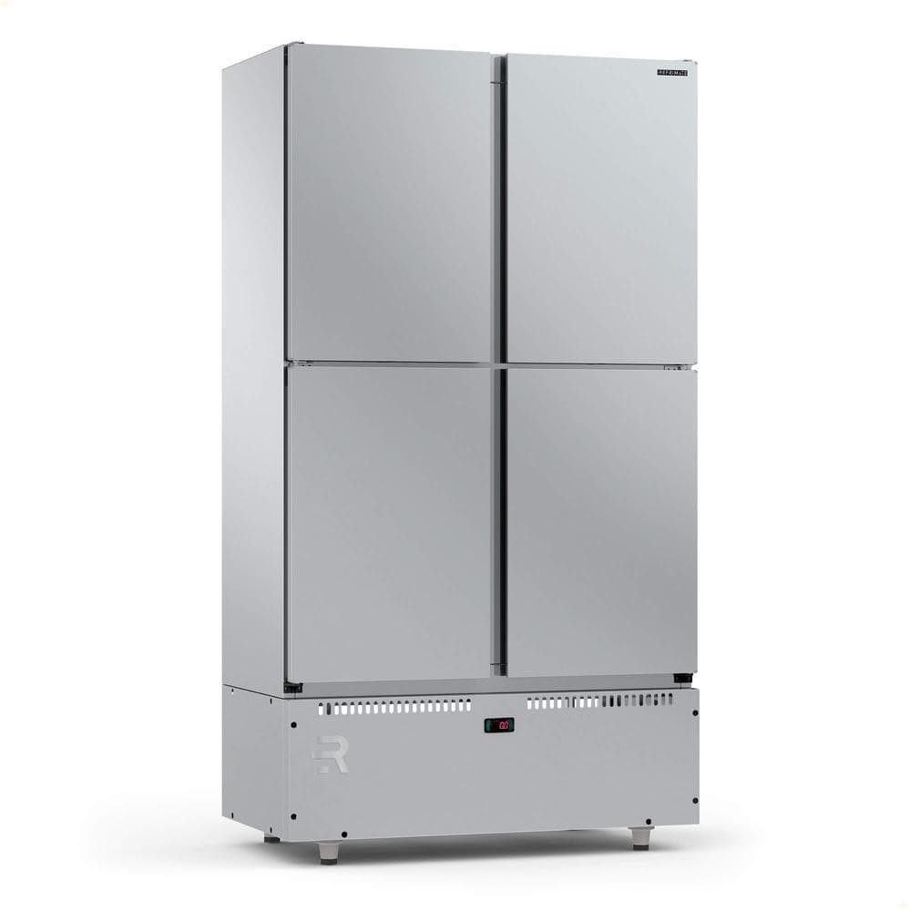 Mini Câmara Comercial Resfriados 4 Portas Refrimate Em Aço Inox 744 Litros 220V MC4P MCR