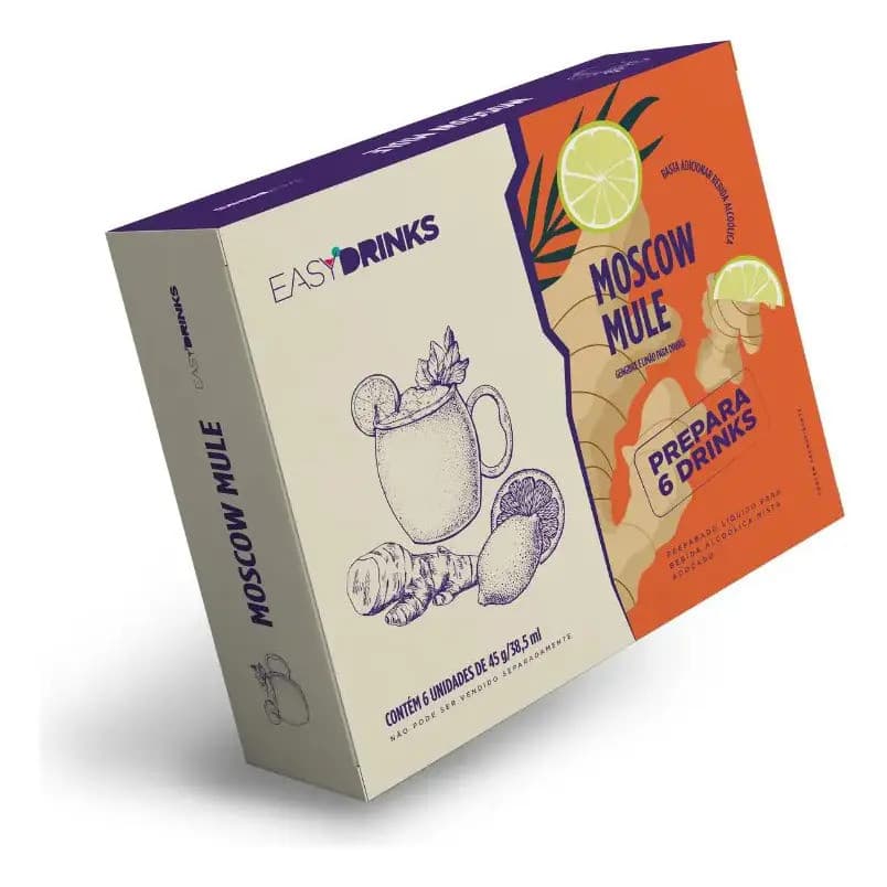 Preparado Líquido Para Drink Moscow Mule Limão E Gengibre Easy Drinks 270g