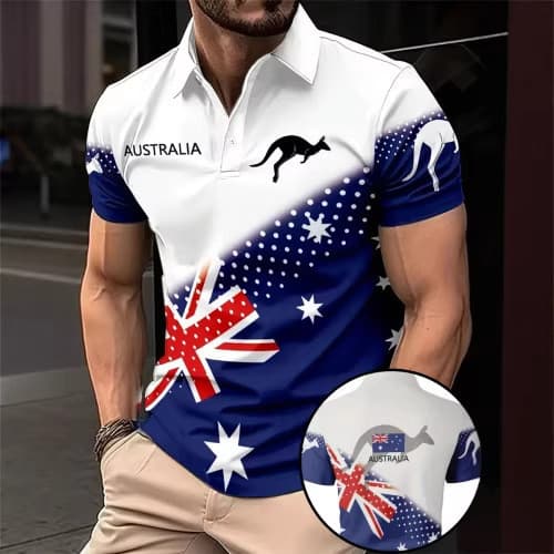 Imitação de algodão 240G camisa polo Casual masculina lapela polo suporte placa aberta