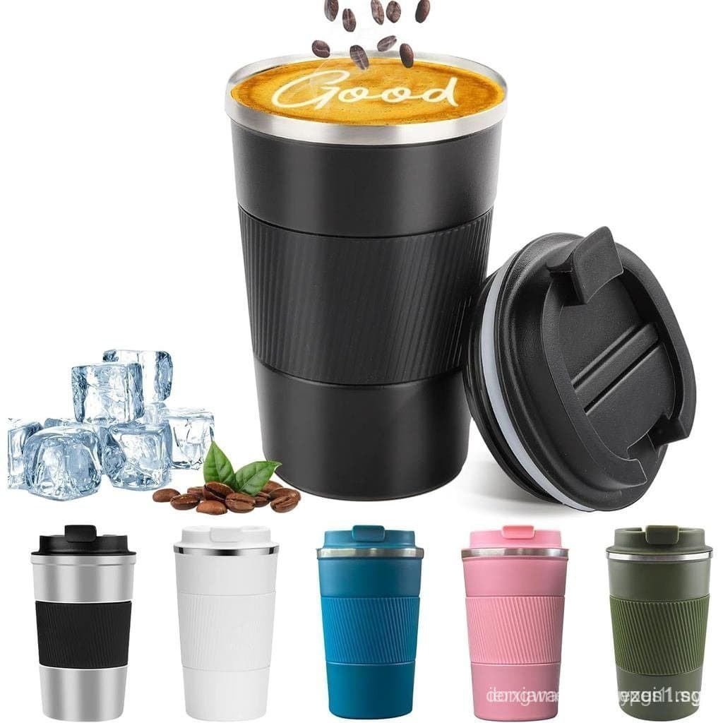 YINBAOGE Caneca Térmica de Viagem à Prova de Derramamento e Vazamento, Portátil para Acampamento, Copo de Café Reutilizá