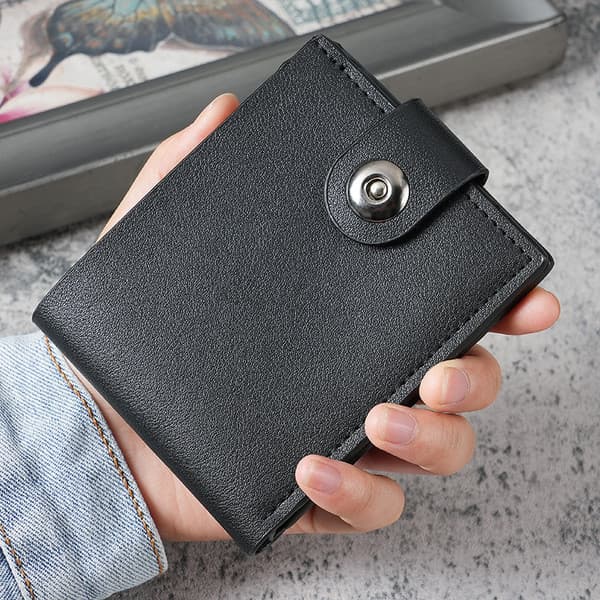 | carteira masculina original | 【carteira masculina couro】 carteira masculina grande ☟Moda masculina carteira de botão c