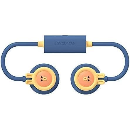 Novo mini ventilador portátil, conveniente para carregar, uso ao ar livre, bonito ventilador USB azul, ventilador USB de