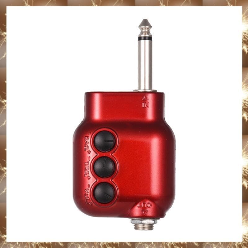 (Div Mini Pré-Amplificador De Guitarra Plugue De 6.35 Mm Com Controle De Volume EQ Agudo Acessórios Para Acústica