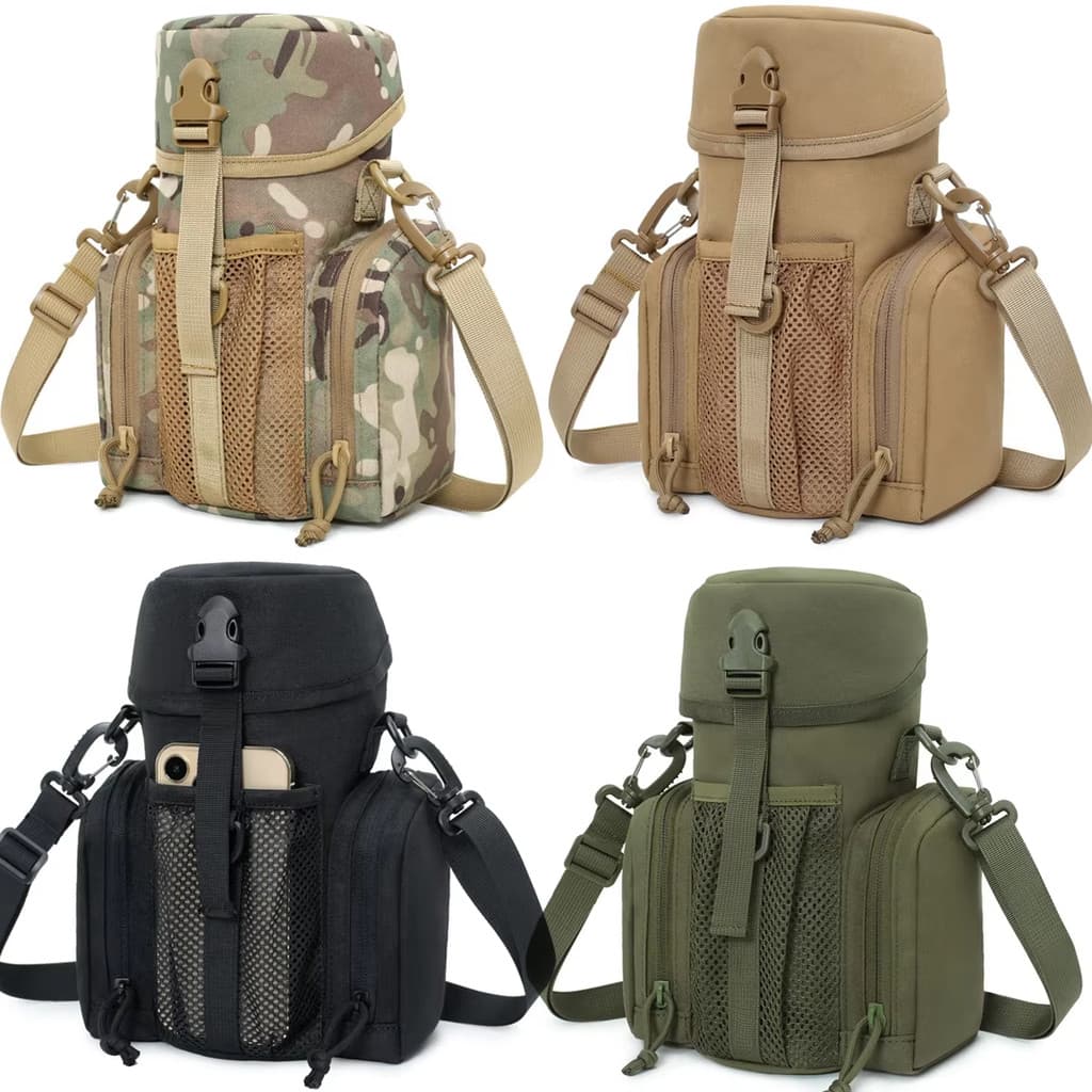 Bolsa De Cintura De Ombro Molle Ao Ar Livre , Armazenamento De Telefone Porta-Garrafas De Água Adequada Para Caminhadas