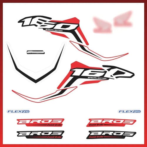 Kit Faixa  NXR Bros 160 Special Edition 2020/2021 Cores Variadas Loja3785