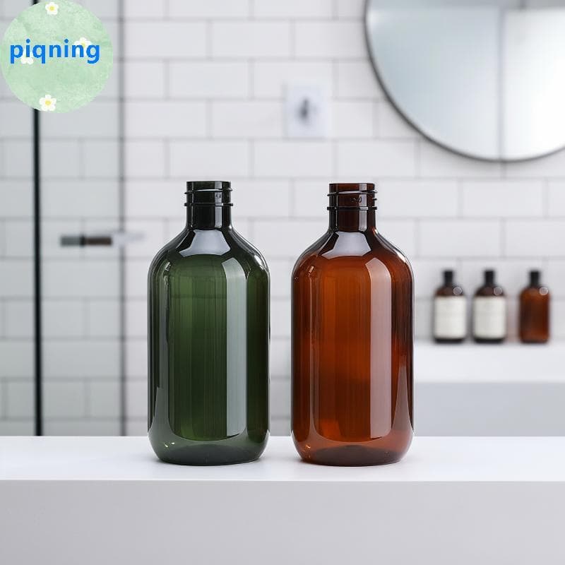 Piqning Flip Top Dispensador Garrafas De Plástico Recarregável À Prova De Vazamento 300ML 500ML Para Banheiro Chuveiro G