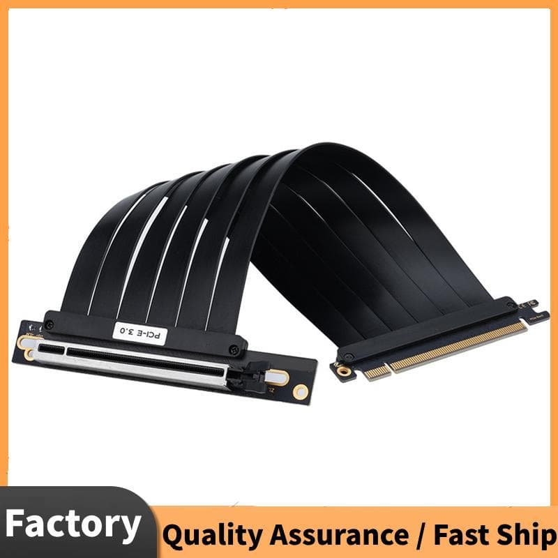 Adaptador PCI Express Cabo De Extensão GPU 20cm PCIE 3.0 X16 Riser Placa De Vídeo Blindado Extensor Flexível De Alta Vel