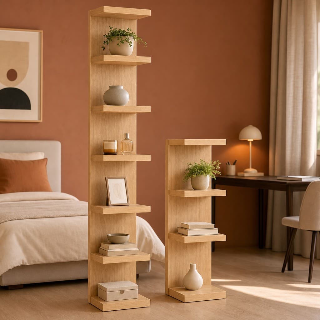 Torre Organizadora Multiuso 85/170 cm para Sala, Quarto, Banheiro e Escritório
