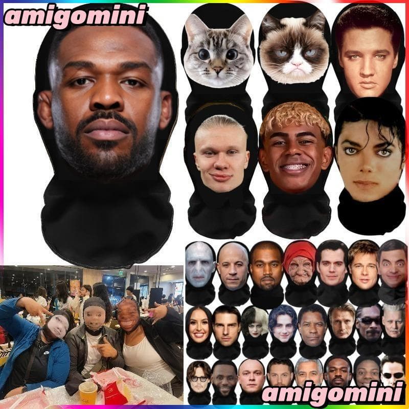 Nova Máscara Facial Engraçada De Celebridades Para Dramatização , Fantasias De Máscaras , Vestir-Se , balaclava , De Pro
