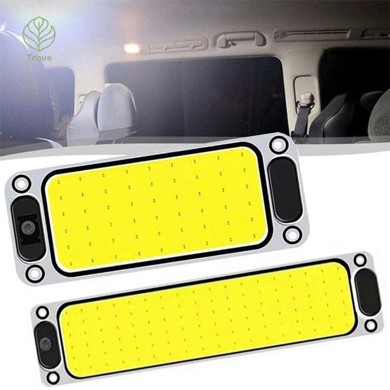 Trove 12-24V Iluminação Interior Do Carro LED Leitura Noite Tira Luz Cúpula Lâmpada Com Interruptor Liga/Desliga Para Va