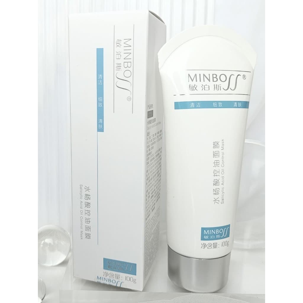 Min Posi Genuíno Ácido Salicílico Máscara de Controle de Óleo 100g Controle de Óleo Acne Cravos Acne Refrescante Limpeza