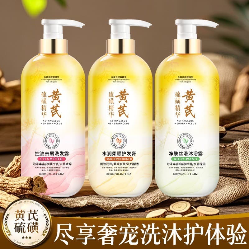 Huang Yan Shampoo Anticaspa com Controle de Óleo 800g Shampoo Produto Doméstico Hidratante Suavizante Creme de Cabelo Li