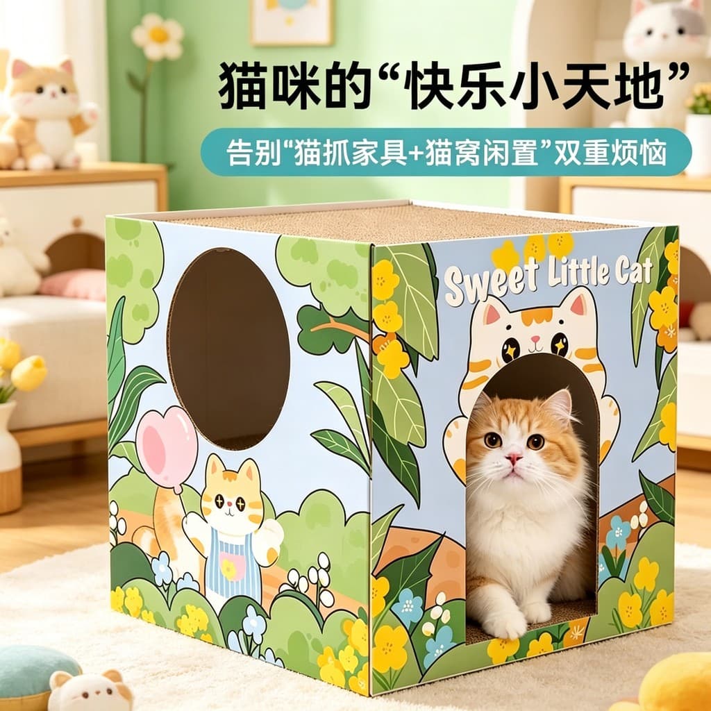 Placa para arranhar gatos Maca para gatos integrada resistente ao desgaste sem caspa Papel ondulado Sofá para gatos Auto