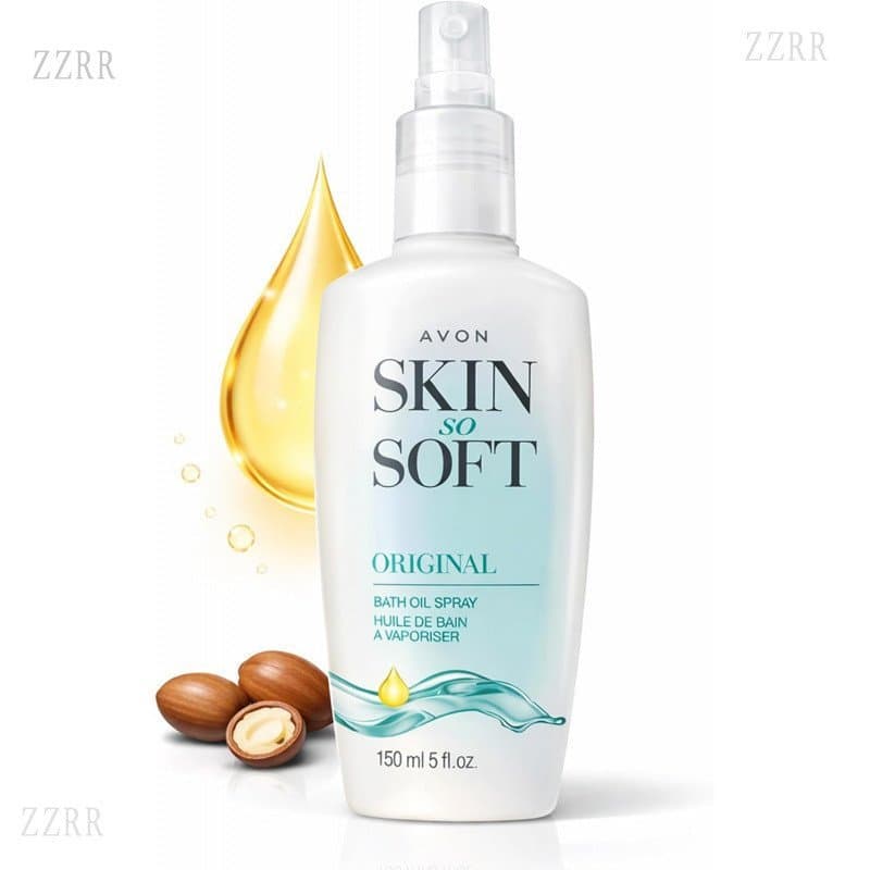 AVON SoSoft Original Bath Oil Spray - Óleo Hidratante para Banho com Óleo de Jojoba e Vitamina E - Fórmula Não Oleosa pa