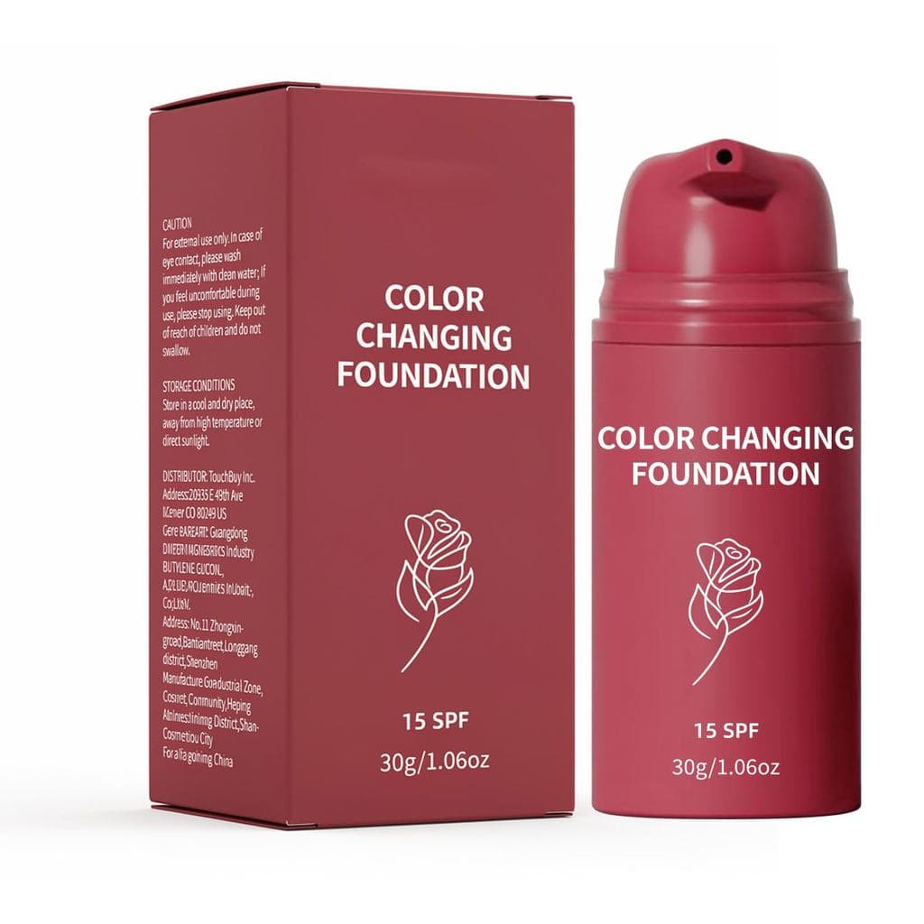 Base de Maquiagem Coreana que Muda de Cor, Ajusta Automaticamente a Cor da Maquiagem para Pele Madura. 1,06 Fl Oz