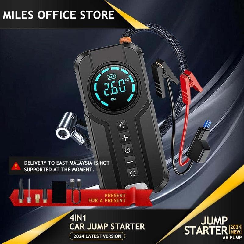 20000mah Car Jumper 4 Em 1 Multifuncional Power Bank Bomba De Ar De Emergência De Carro Starter Tire Air Inflator Led Li
