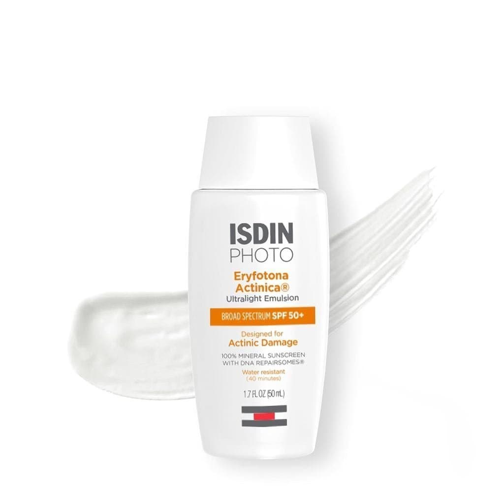 ISDINE Ryfotona Actinica FPS50+ |     Protetor solar facial à base de minerais contendo óxido de zinco |     Filtro UV 1