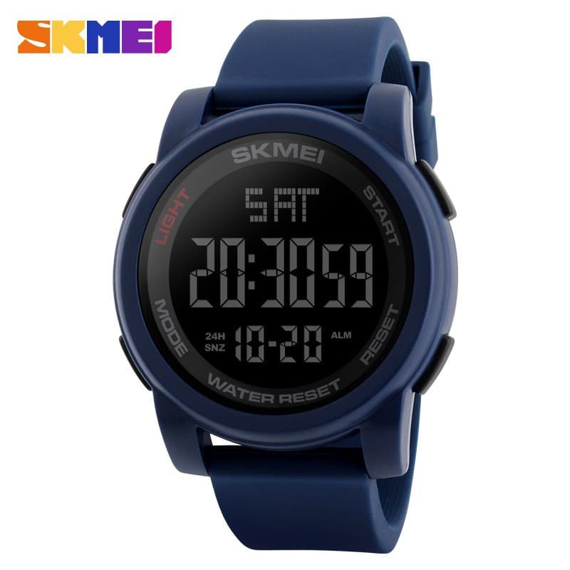 SKMEI 1257 Relógio De Pulso Masculino À Prova D'água Com Calendário LED Digital 50m