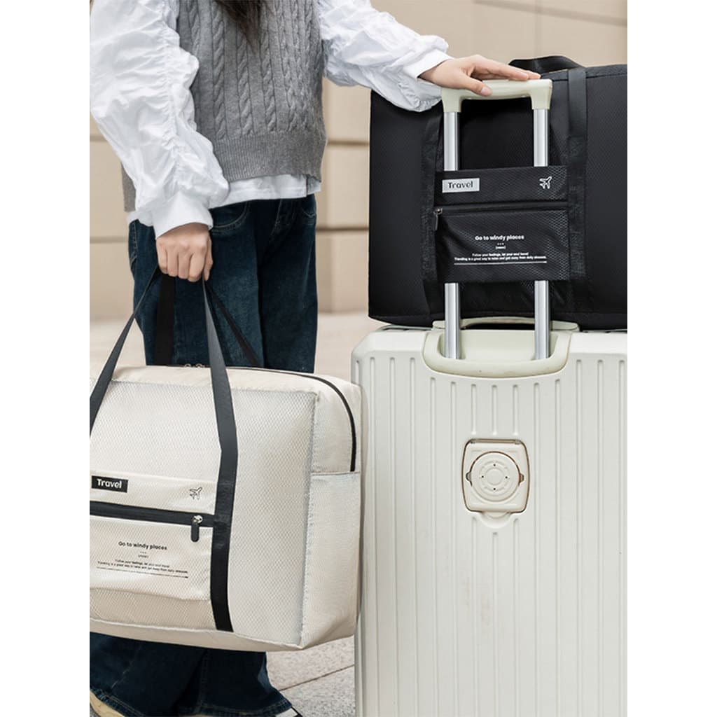 Bolsa de viagem portátil de grande capacidade feminina leve bolsa de maternidade bolsa de armazenamento de curta distânc