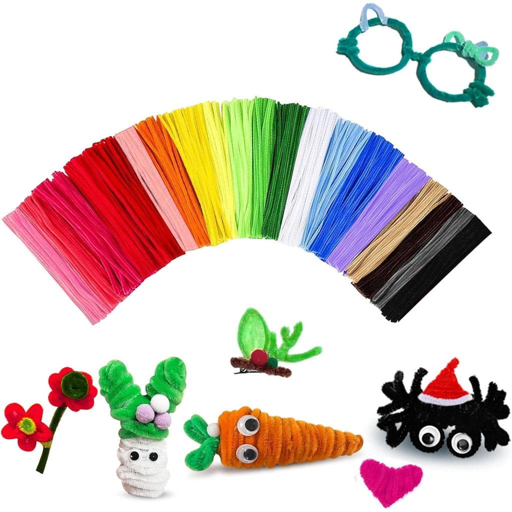 Limpa-cachimbo para Artesanato em Grande Quantidade, Brinquedos e Jogos para Crianças, 200 peças para Artesanato, Hastes
