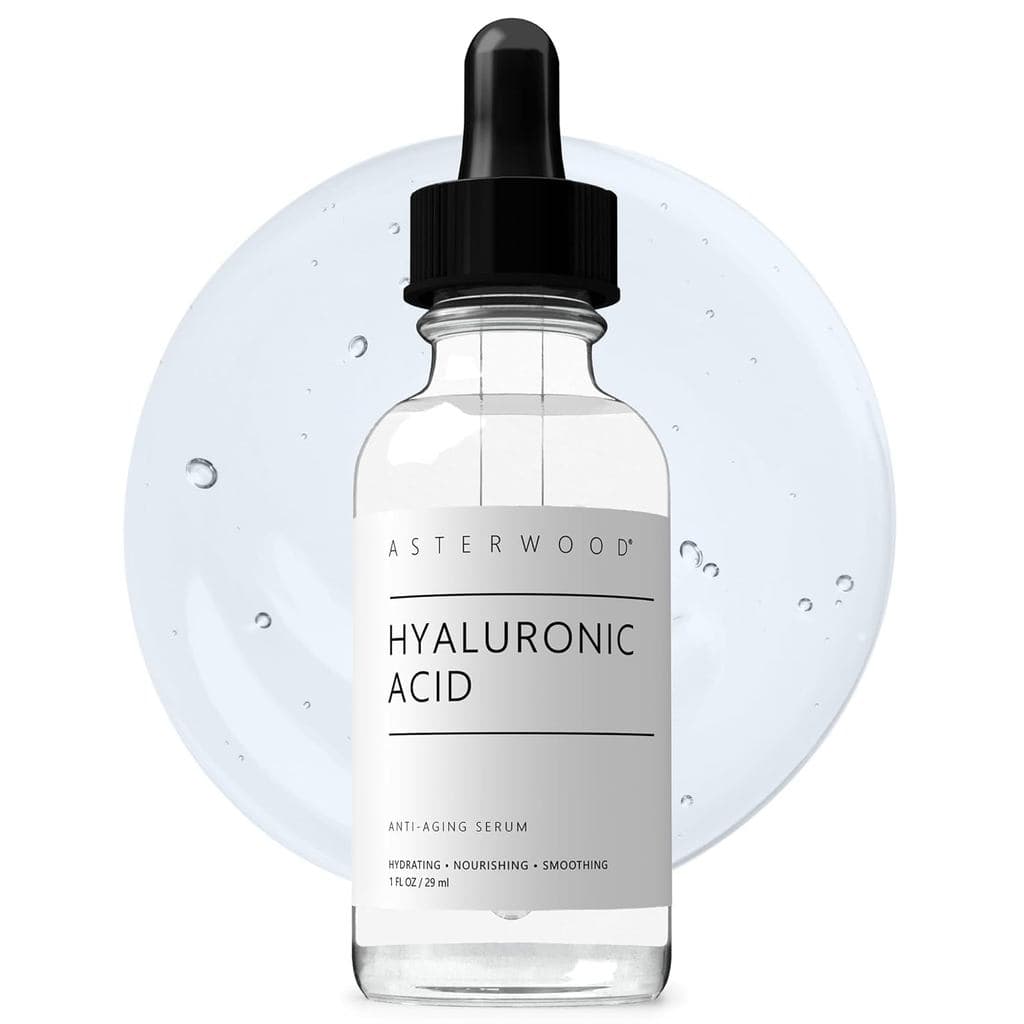 Sérum Facial de Ácido Hialurônico Puro Asterwood, Antienvelhecimento e Hidratante |   Sérum Hidratante Profundo, Preench