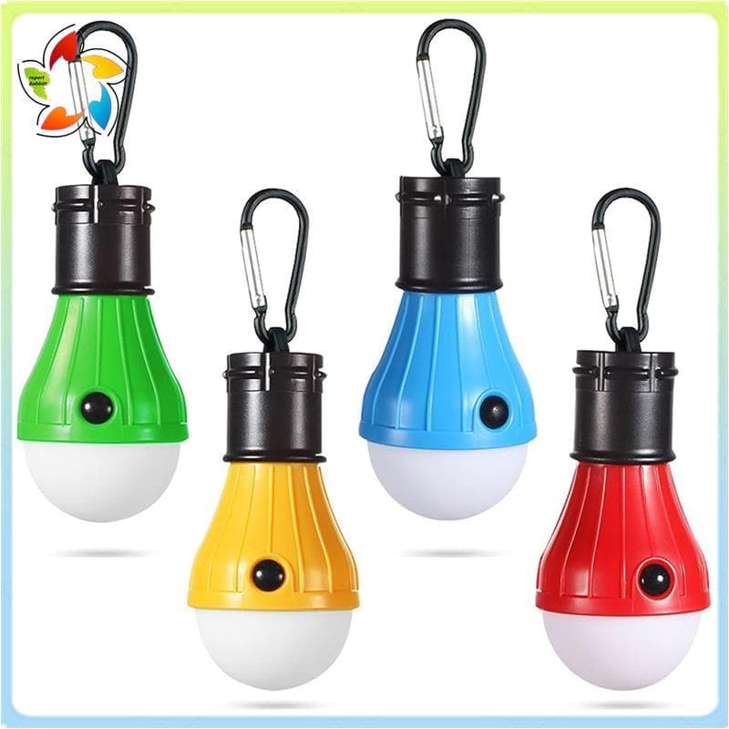 Lâmpada De Barraca LED Luz De Emergência Multicolorida De 4 Pacotes Com Lanterna De Gancho E Laço Para Equipamentos De A