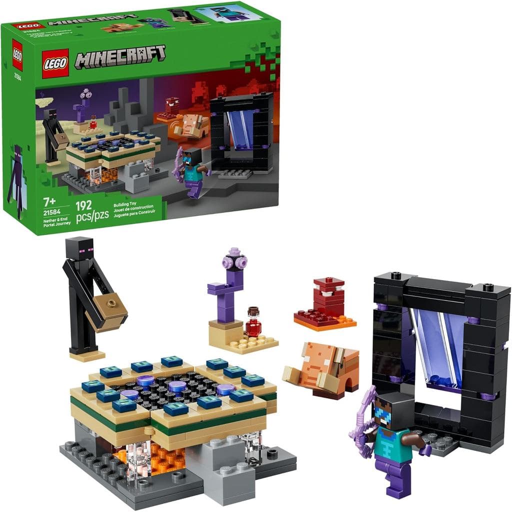Lego Minecraft 21584 Jornada Nether e Portal do End 192 Pçs