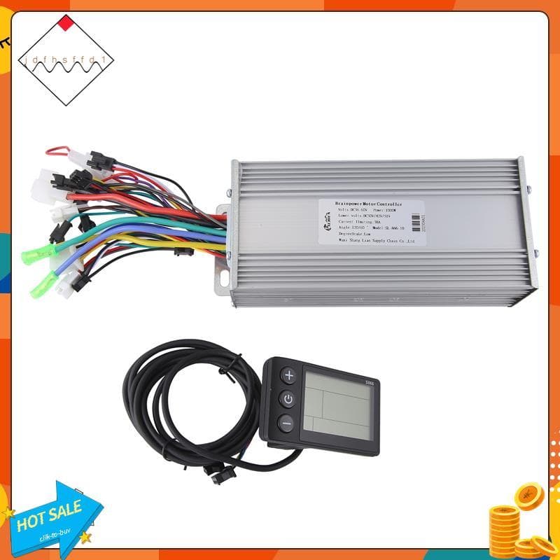 [Promover J] Controlador 1000W Funciona Com De Exibição S866 36V-60V Para Motor De Bicicleta Elétrica 1000W