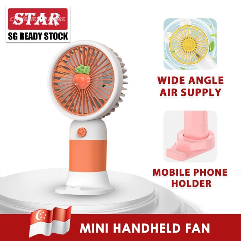 R9,9 [COMPRE 3 LEVE 1 GRÁTIS] Ventilador Portátil de Mesa com Clipe, Carregamento USB, Bateria, Ventilador de Mão Sem F