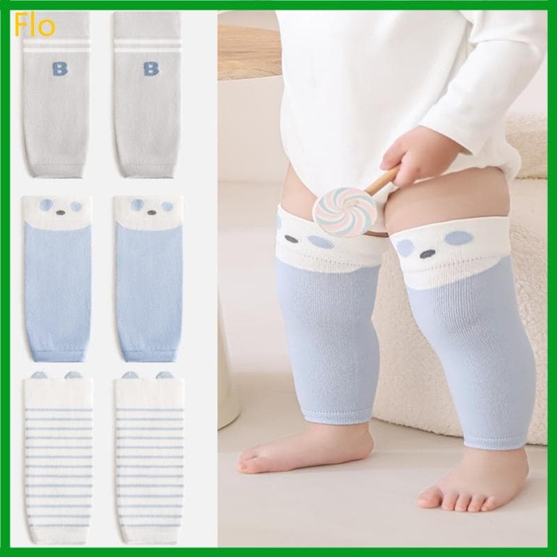 Flo 3 Pares Polainas Infantis Finas E Macias Joelheiras Elásticas