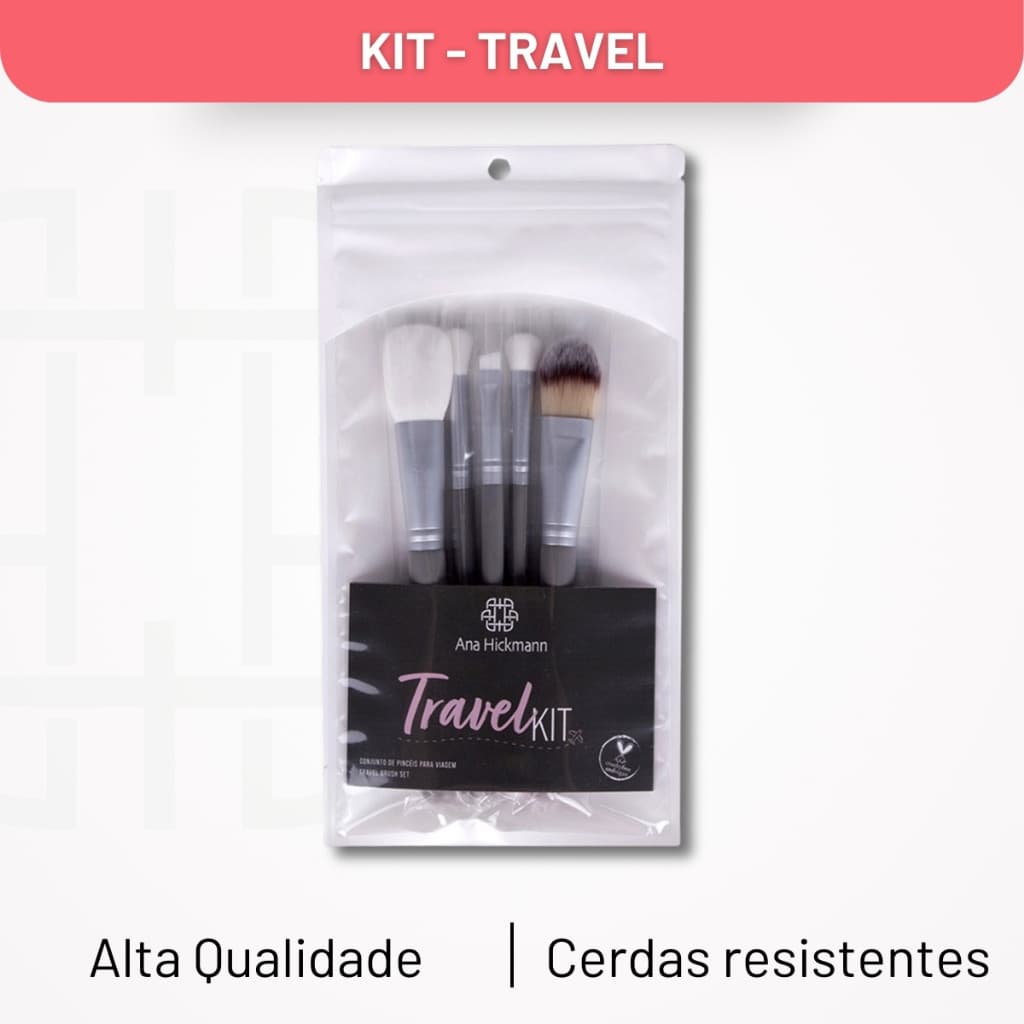 Kit de Pincéis Para Viagem Travel Kit Ana Hickmann