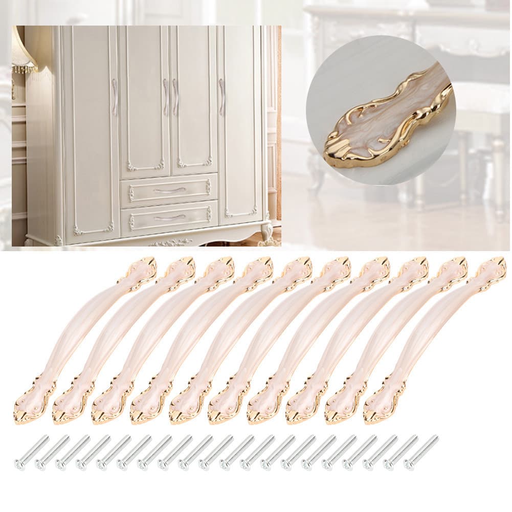 keaostore 96mm 10 Conjuntos De Puxador Para Porta De Escritório Doméstico , Armário , Gaveta , Guarda-Roupa , Metal Retr