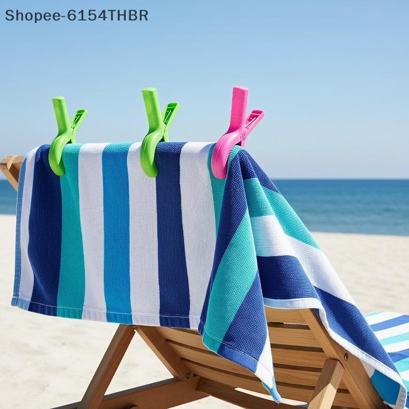 [RG] Clipes De Toalha De Praia À Prova De Vento Para Serviços Pesados 4/8 PCS Duráveis Cadeiras De Cruzeiro De Piscina V