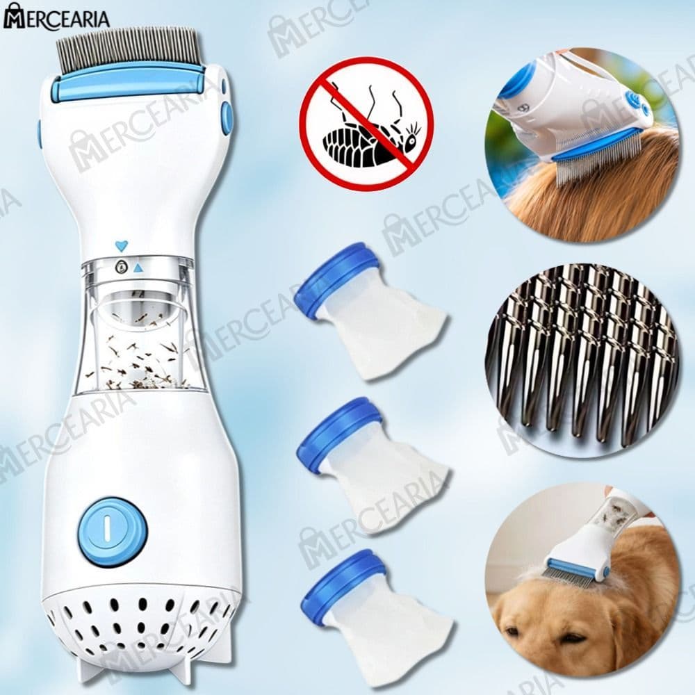 Removedor de piolhos elétrico para remover piolhos do seu cabelo ou pelos de animais de estimação-MER