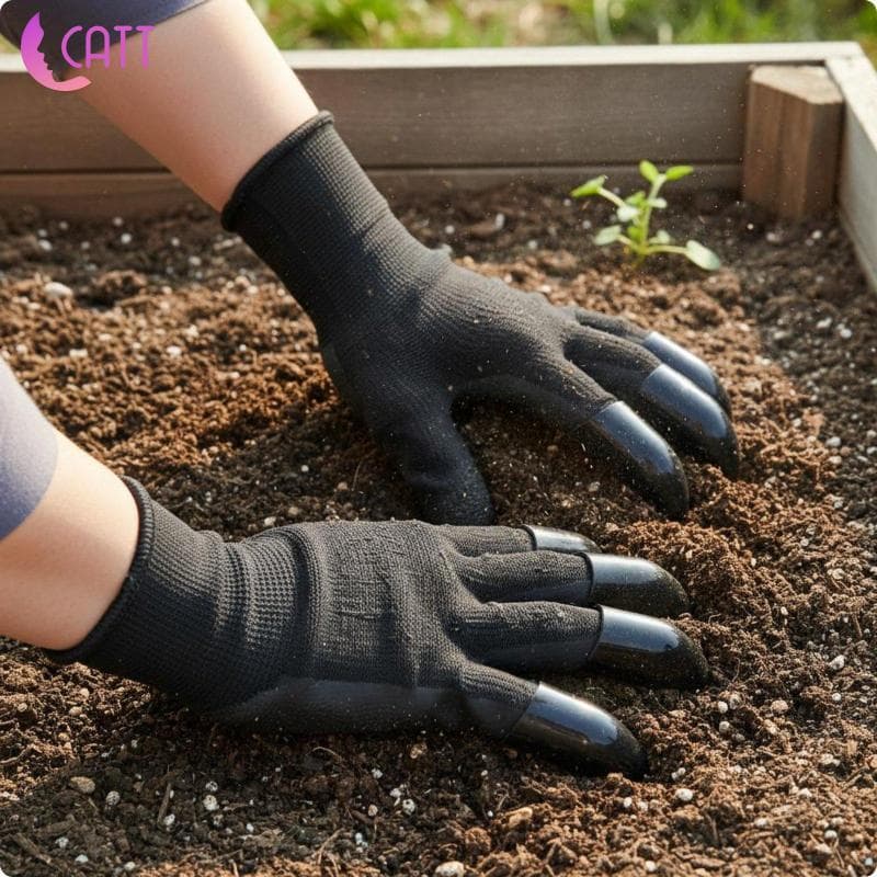 [Dadada2] Luvas De Jardinagem Com Garras Jardim Antiderrapantes Equipamento De Segurança Respirável Para Quintal