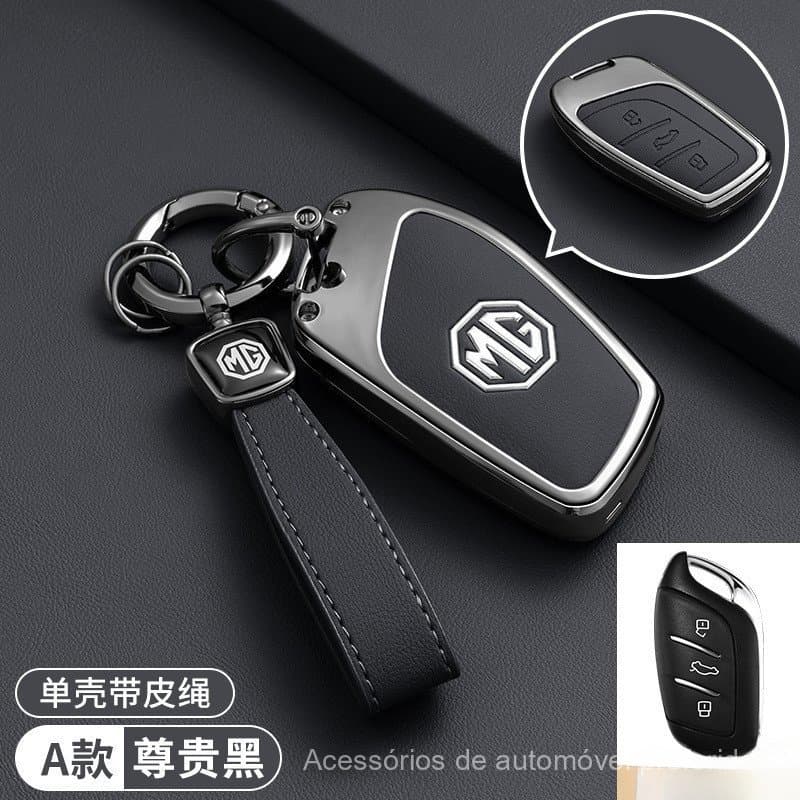 Capa Protetora para Chave de Carro, MG 4 2023 Mg4 EV HS GT ZS ZX MG5 MG6, Acessórios para Chaveiro NCAE