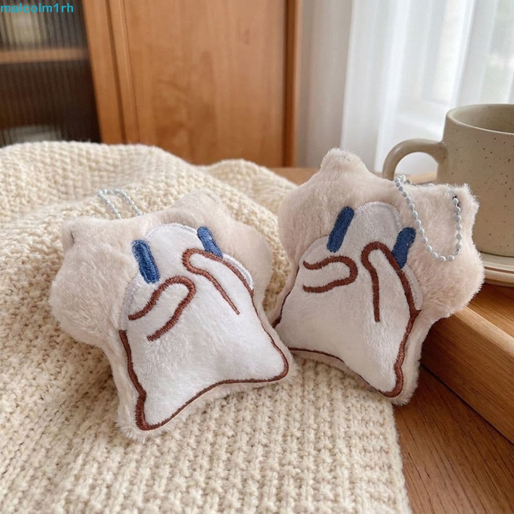 Chaveiro De Pelúcia De Gato Fofo MALCOLM , Pingente De Mochila De Expressão Adorável De Desenho Animado , Adequado Para