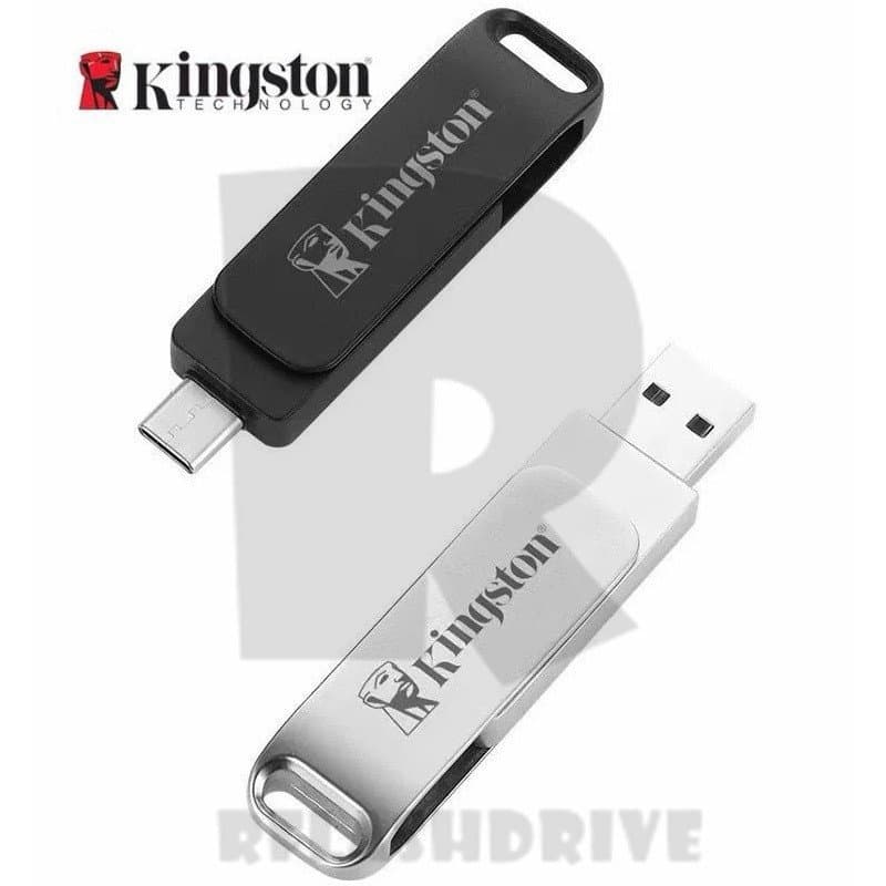 Kingston 2 Em 1 Mini Pen Disco Rígido 8GB 16GB 32GB 64GB 128GB 2TB USB E Tipo C Flash Drive Com
