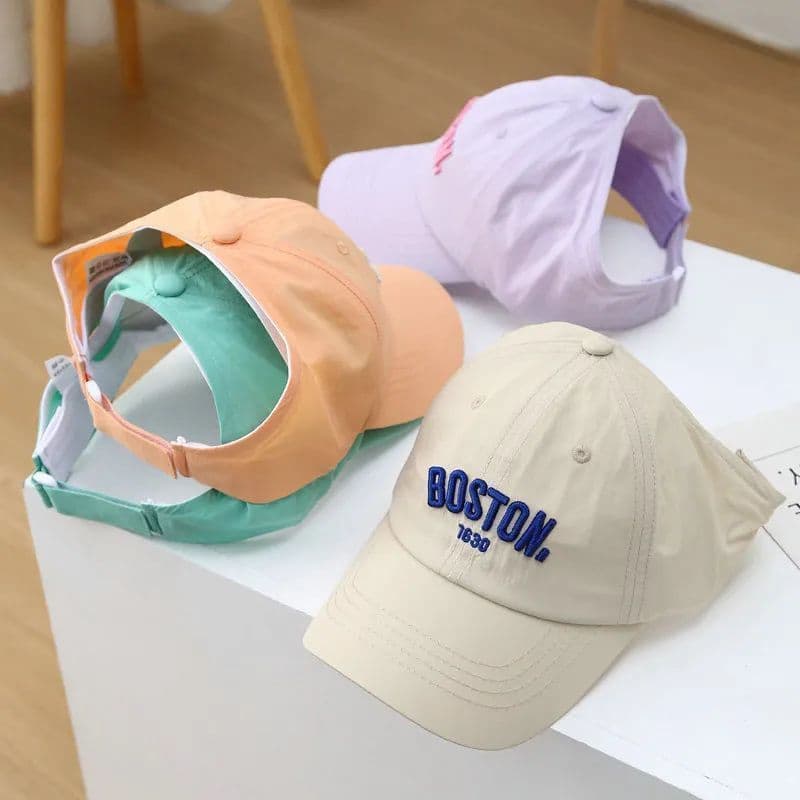 Estilo de verão crianças boné de beisebol de secagem rápida meninas verão protetor solar boné primavera outono bebê boné