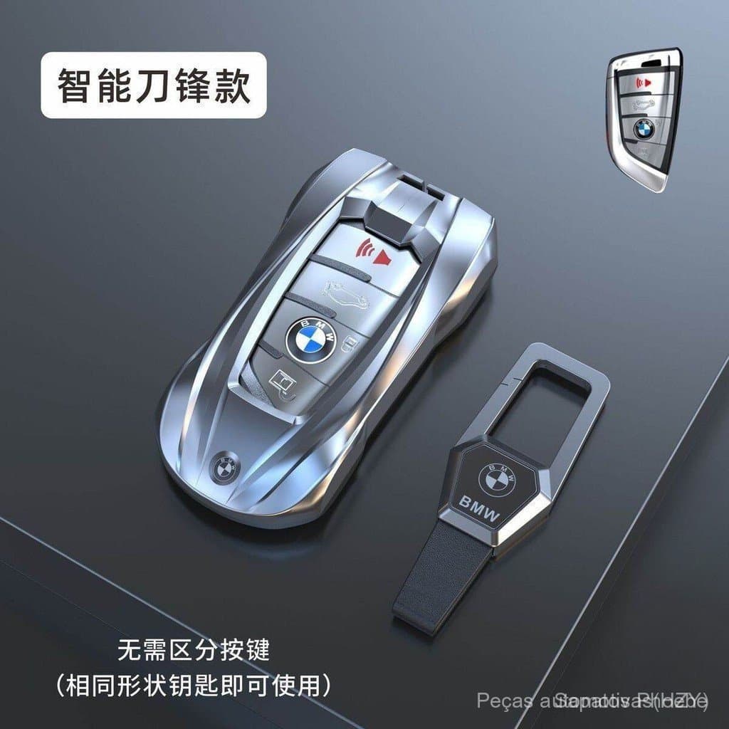 Capa de Chave de Carro em Liga de Zinco para BMW 525 / 320li / X1 X3/X6 XYJK